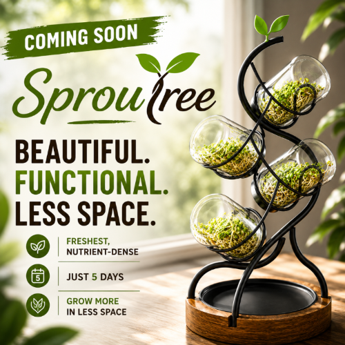 Meet SprouTree™ 🌱 Elegantly Beautiful Vertical Sprouting System